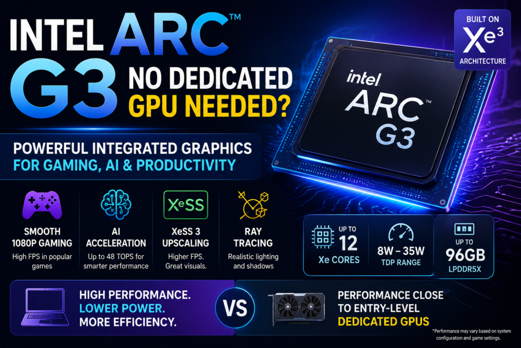 Intel Arc G3 Offers Integrated Alternative to Dedicated Graphics