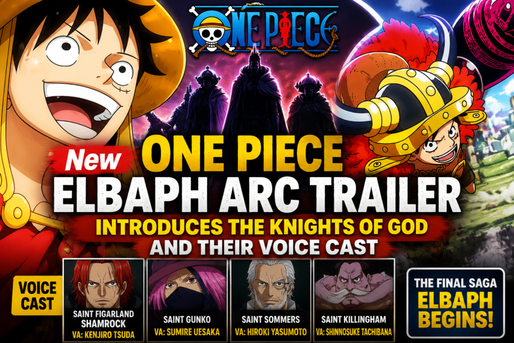 New ONE PIECE Elbaph Arc Trailer Introduces the Knights of God and Their Voice Cast