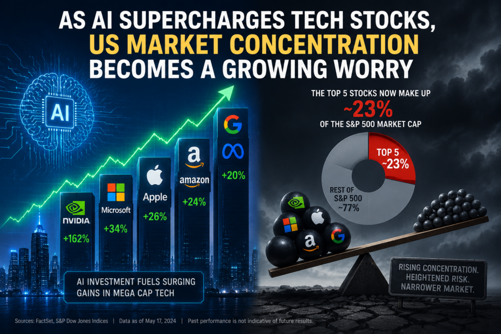 As AI Supercharges Tech Stocks, the US Market Grows Worried