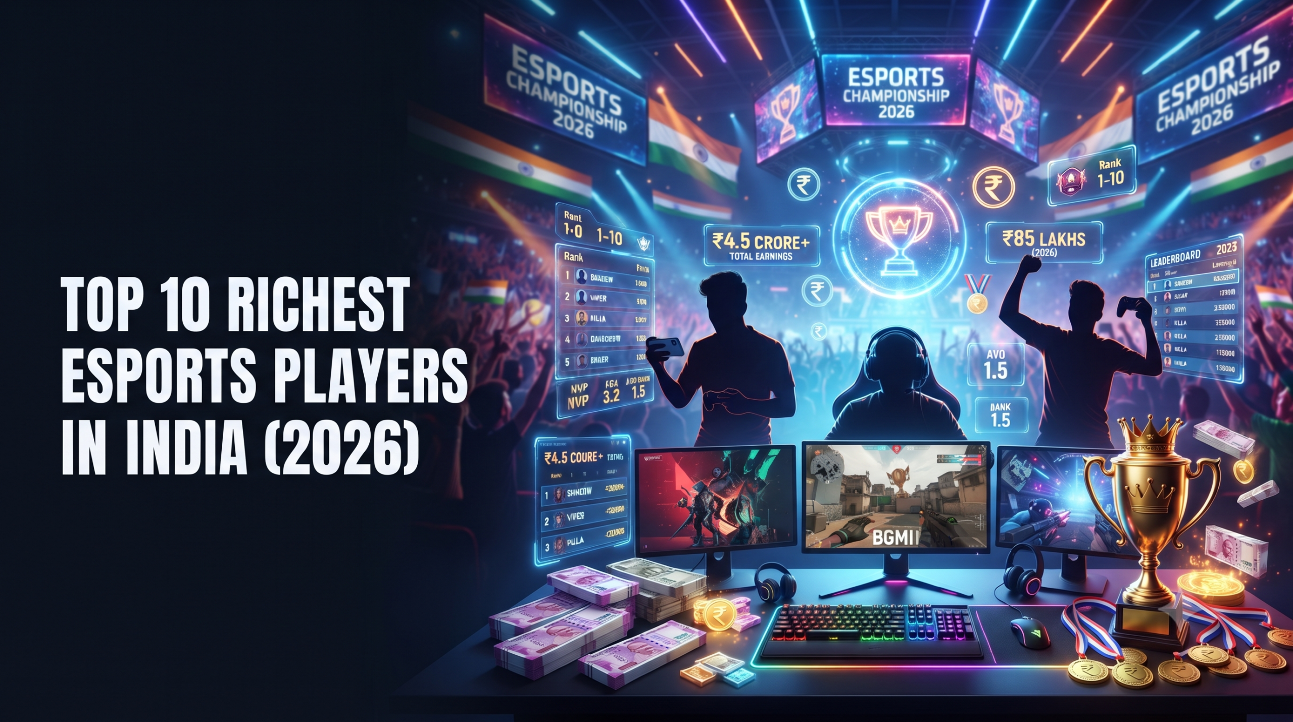 Top 10 Richest Esports Players in India Till 2026