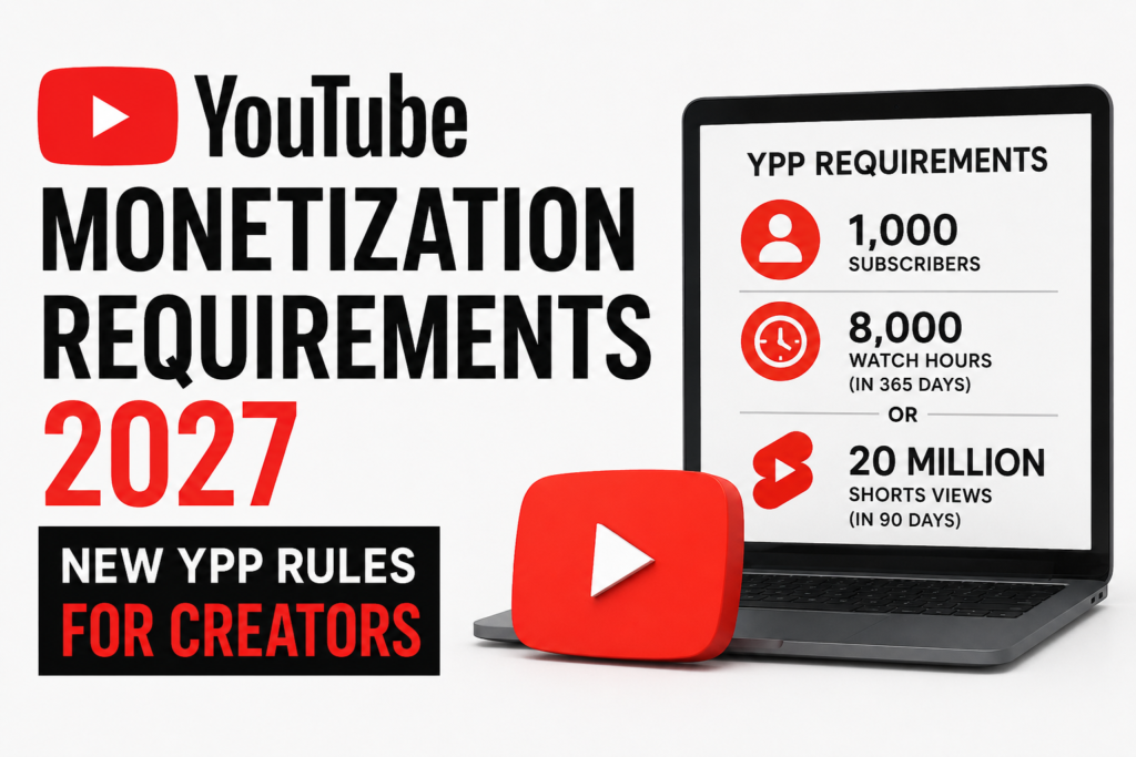 YouTube Monetization Requirements 2027